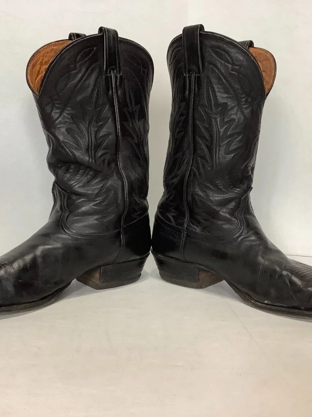 Vintage Nocona Leather Boots N25436 #K017 Black